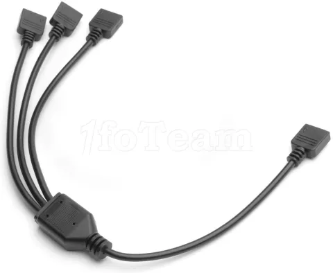 Photo de Câble répartiteur RGB Ekwb EK-Loop Splitter pour 3 dispositifs 30cm (Noir)