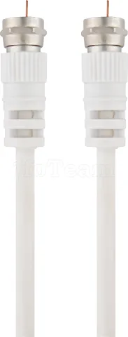 Photo de Câble Satellite Type F T'nB M/M 2m (Blanc)