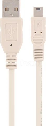 Photo de Cable T'nB USB 2.0 type A - Mini B M/M 1m (Blanc)
