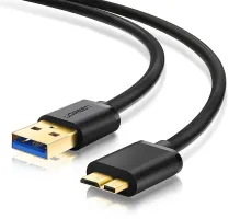 Photo de Cable uGreen Micro USB 3.0 - type A M/M 50cm (Noir)