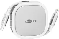 Photo de Cable rétractable Goobay (Noir)