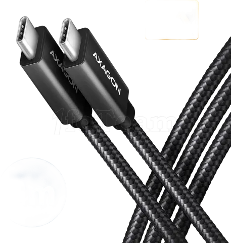 Photo de Cable USB-C Axagon BUCM32-CM20AB 2m (Noir)