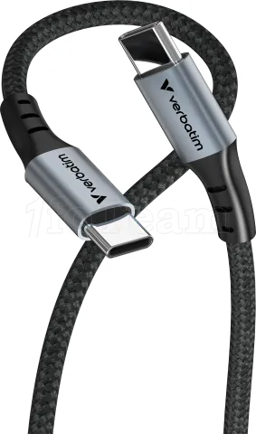Photo de Câble USB-C Verbatim Sync & Charge 1,2m M/M 60W (Gris/Noir)
