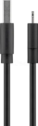 Photo de Cable USB Goobay vers Lightning 1m M/M (Noir)