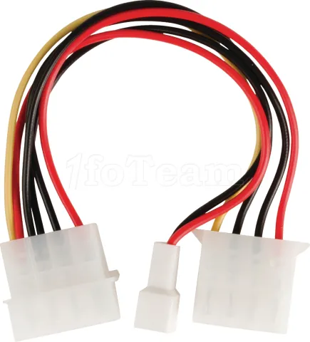 Photo de Cable Valueline adaptateur molex d'alimentation 4 pins vers 3 pins (alimentation ventilateur)
