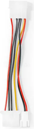 Photo de Cable Valueline adaptateur molex d'alimentation 4 pins vers 3 pins (alimentation ventilateur)