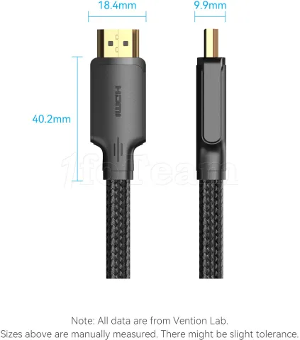 Photo de Câble Vention 4K HDMI 2.0 M/M 5m (Noir)