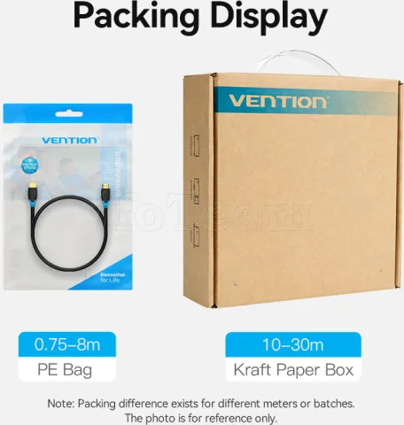 Photo de Câble Vention HDMI M/M 1m (Noir)