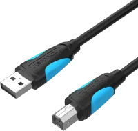 Photo de Cable Vention USB 2.0  A/B M/M  2m (Noir)