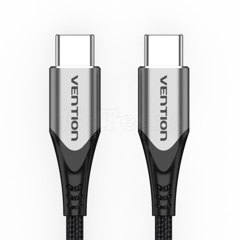 Photo de Cable Vention USB-C M/M 2m 60W (Gris)