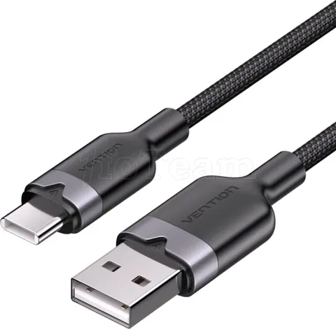 Photo de Cable Vention USB Type A - Type C 2m (Noir)