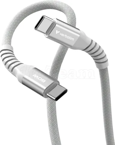 Photo de Câble Verbatim USB-C magnétique 1,2m M/M 60W (Gris)