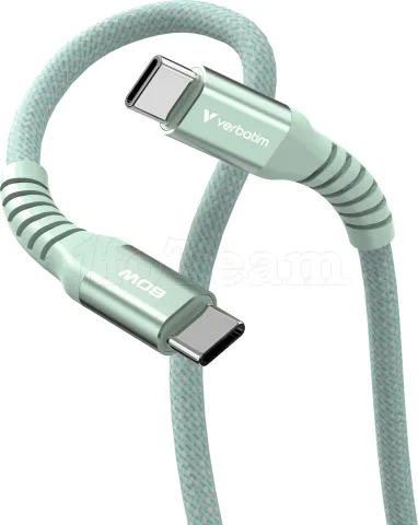 Photo de Câble Verbatim USB-C magnétique 1,2m M/M 60W (Vert)