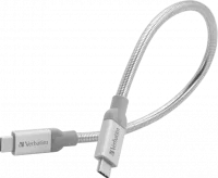 Photo de Câble Verbatim USB-C M/M 30cm (Blanc/Gris)