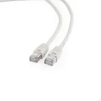 Photo de Câble/Cordon réseau CableXpert RJ45 Catégorie 6 FTP (F/UTP) Droit 5m (Blanc)