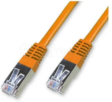 Photo de Câble/Cordon réseau RJ45 Catégorie 6 FTP (F/UTP) Droit 10m (Orange)