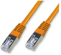 Photo de Câble/Cordon réseau RJ45 Catégorie 6 FTP (F/UTP) Droit 1m (Orange)
