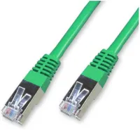 Photo de Câble/Cordon réseau RJ45 Catégorie 6 FTP (F/UTP) Droit 2m (Vert)