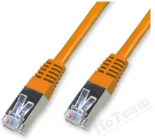 Photo de Câble/Cordon réseau RJ45 Catégorie 6 FTP (F/UTP) Droit 5m (Orange)