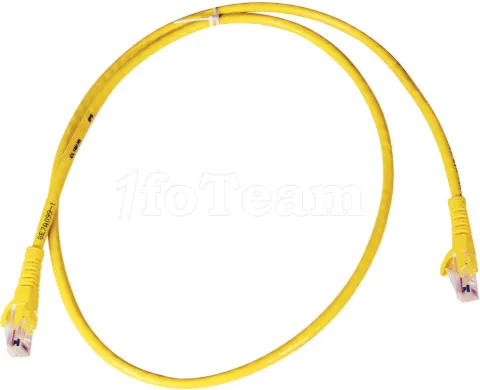 Photo de Câble/Cordon réseau RJ45 Dexlan Catégorie 6 FTP (F/UTP) Droit 1m (Jaune)