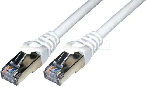 Photo de Câble/Cordon réseau RJ45 MCL-Samar Catégorie 6 FTP (F/UTP) Droit 50cm (Blanc)