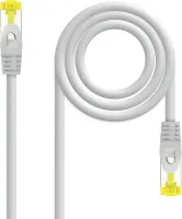 Photo de Câble/Cordon réseau RJ45 Nanocable Catégorie 6A S/FTP Droit 1m (Gris)