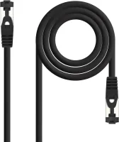 Photo de Câble/Cordon réseau RJ45 Nanocable Catégorie 8 SSTP (S/FTP) 10m (Noir)