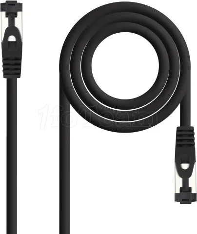 Photo de Câble/Cordon réseau RJ45 Nanocable Catégorie 8 SSTP (S/FTP) 25cm (Noir)