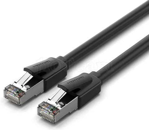 Photo de Câble/Cordon réseau RJ45 Vention Catégorie 8 SFTP (S/FTP) Droit 5m (Noir)