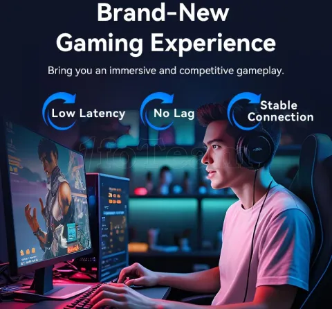 Photo de Câble/Cordon réseau RJ45 Vention Catégorie 8 SSTP (S/FTP) 0.5m (Noir)