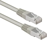 Photo de Câble/Cordon réseau We RJ45 Catégorie 7 S-FTP (S/FTP) Droit 10m (Gris)