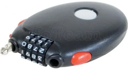 Photo de Cadenas à code avec cable retractable 1.8m