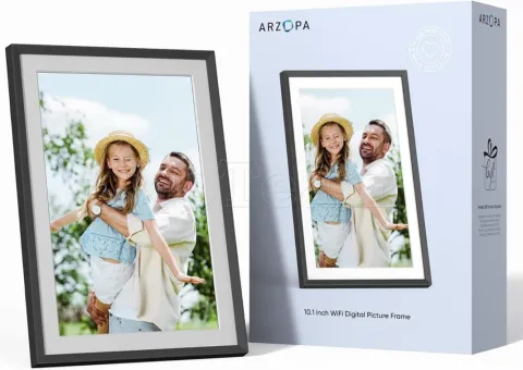 Photo de Cadre photo Numérique Connecté Arzopa P101W 10" (Noir)
