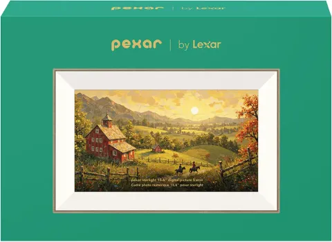 Photo de Cadre photo Numérique Lexar Pexar Starlight 15,6" tactile (Beige)