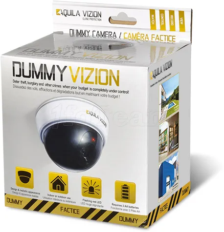 Photo de Caméra de Surveillance Aquila Vizion Dôme - Factice avec LED rouge
