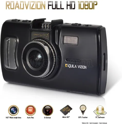 Photo de Caméra embarquée pour voiture Aquila Vizion Roadvizion Full HD (boite noire pour véhicules