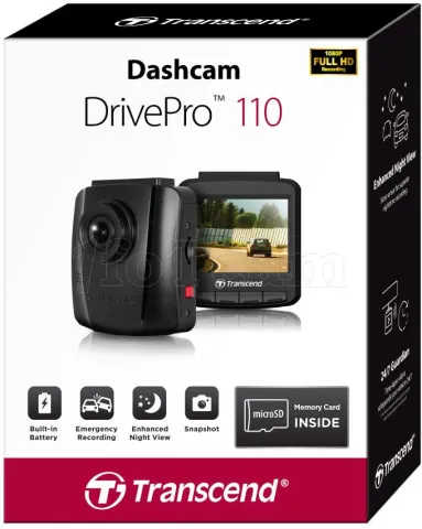 Photo de Caméra embarquée Transcend DrivePro 110 Quad HD