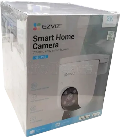Photo de Caméra extérieure Ezviz H8c PoE 2K (Blanc)