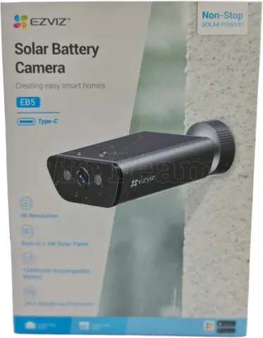 Photo de Caméra extérieure solaire IP Ezviz EB5 (Noir)