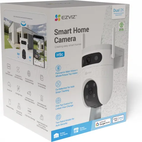 Photo de Caméra IP extérieure Ezviz H9C WiFi - IR 30m (Blanc)
