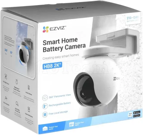 Photo de Caméra IP extérieure Ezviz HB8 WiFi - IR 15m (Blanc)