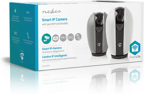 Photo de Caméra IP intérieur Nedis SmartLife 720p (Blanc/Gris)