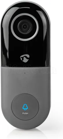 Photo de Carillon/Sonnette vidéo connectée Nedis SmartLife (Noir)