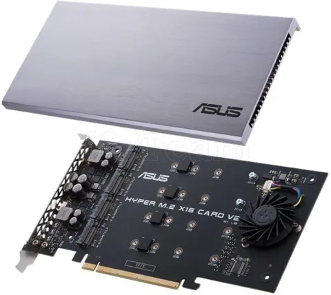 Photo de Carte Contrôleur PCI Express 16X Asus Hyper M.2 - 4 ports M.2 SATA