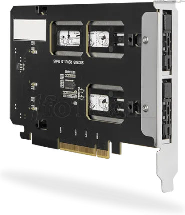 Photo de Carte Controleur PCIe 4.0 Icy Dock ToughArmor MB842MP-B pour 2x M.2 NVMe amovibles