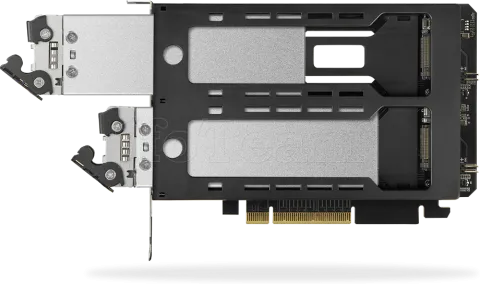 Photo de Carte Controleur PCIe 4.0 Icy Dock ToughArmor MB842MP-B pour 2x M.2 NVMe amovibles