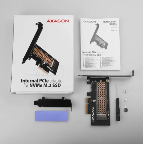Photo de Carte Controleur PCIe Axagon PCEM2-N - SSD M.2