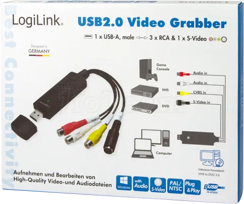 Photo de Carte d'acquisition Logilink Vidéo Externe Analogique vers USB 2.0