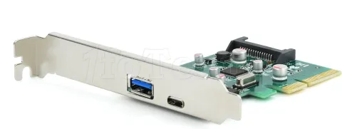 Photo de Carte Gembird PCI-Express USB 3.0 - 2 ports Type C externes