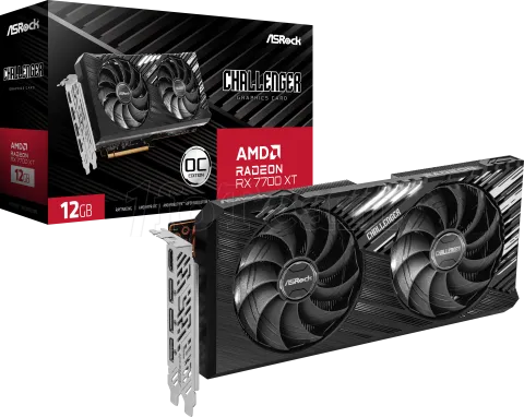Photo de Carte Graphique AMD ASRock Radeon RX 7700 XT Challenger OC 12 Go